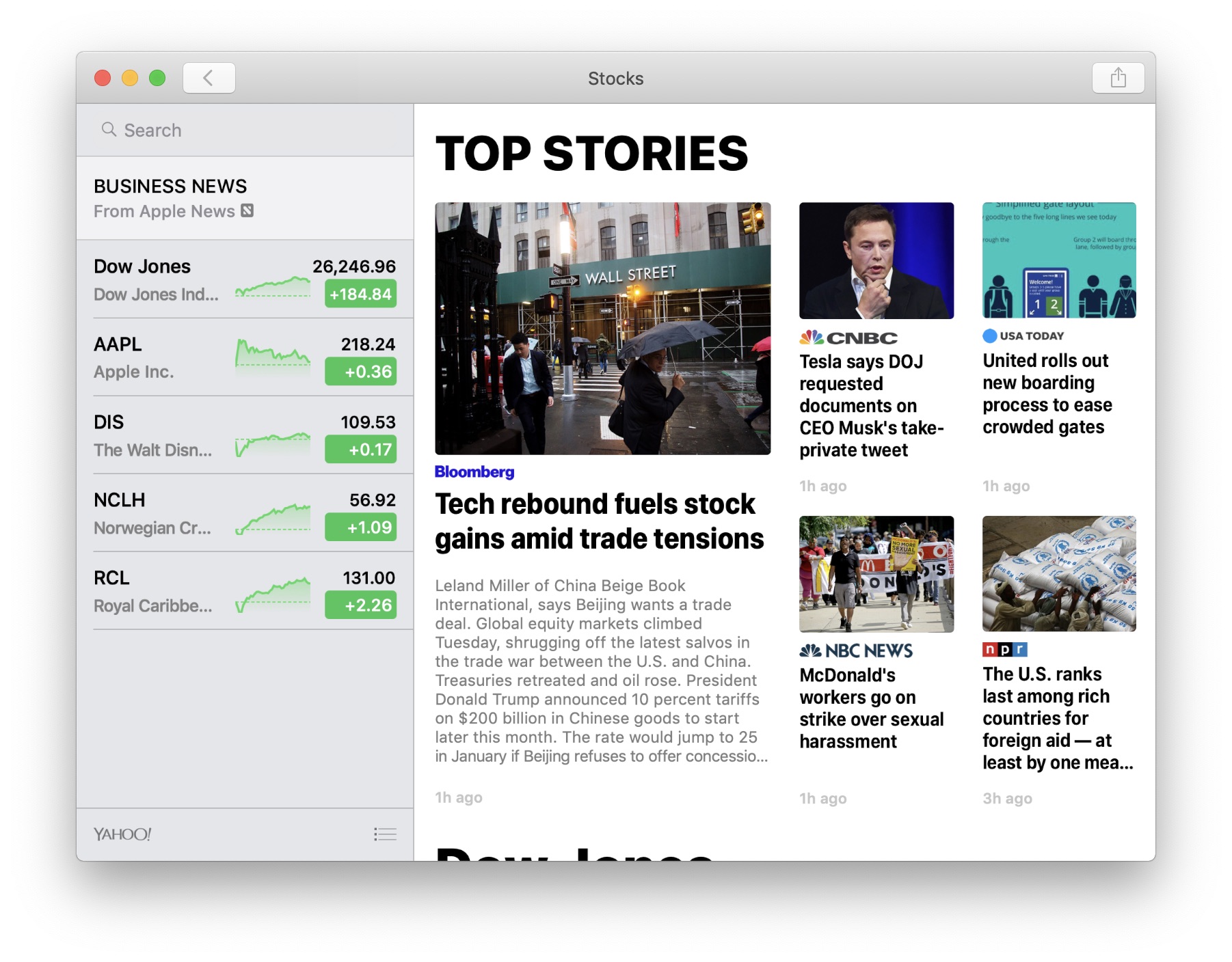 Apple stocks app for mac